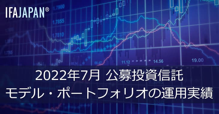 2022年7月　公募投資信託　モデル・ポートフォリオの運用実績 Ifa Japan